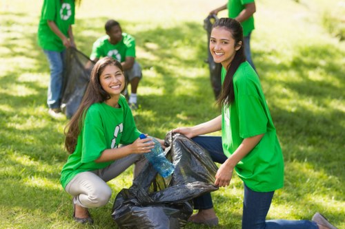 Team handling sustainable waste management