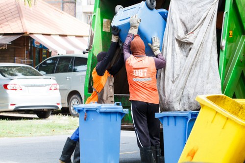 Local garden waste removal team in Brent Cross performing their duties