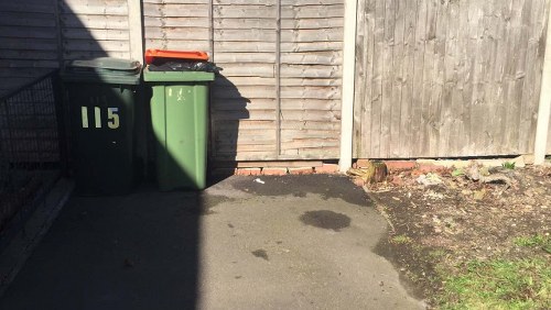 Garden waste being collected by professionals in Brent Cross